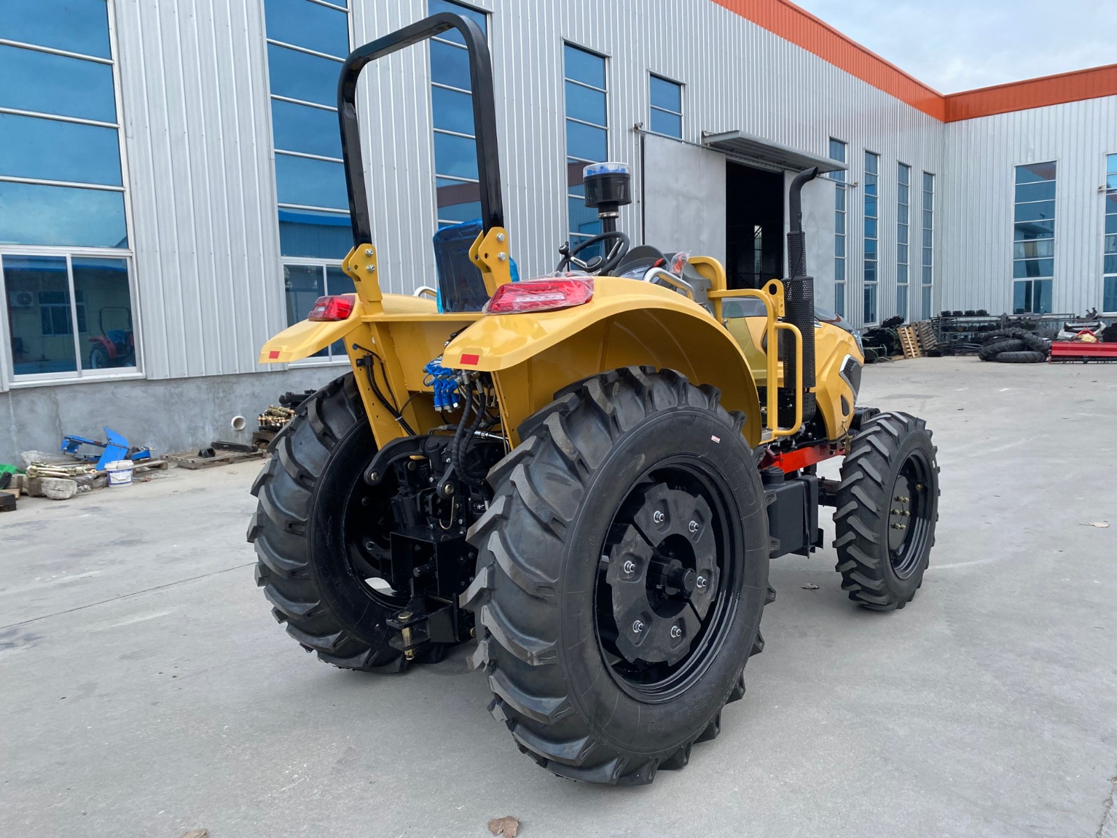 "New agricultural tractor for sale in Ras Al Khaimah displayed at Zoomlift's RAK equipment yard